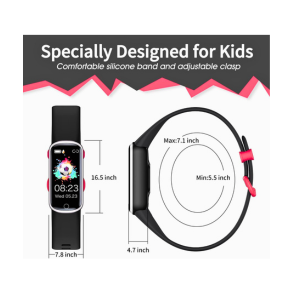 DMG Fitness Tracker with Replacement Band, Heart Rate Monitor, Activity Tracker, Step Tracker Counter Watch,11 Sport Modes, Alarm Clock, Pedometer, Sleep Monitor, for Kids Girls Boys Age 5-16