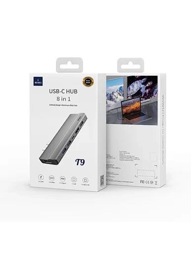 WiWU Usb C Hub 8 in 1 Macbook Adapter
