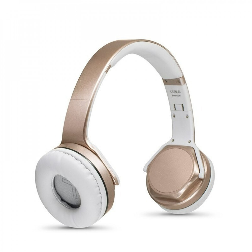 Bastek BC638 Wireless Headphone 2 in 1 Gold Color