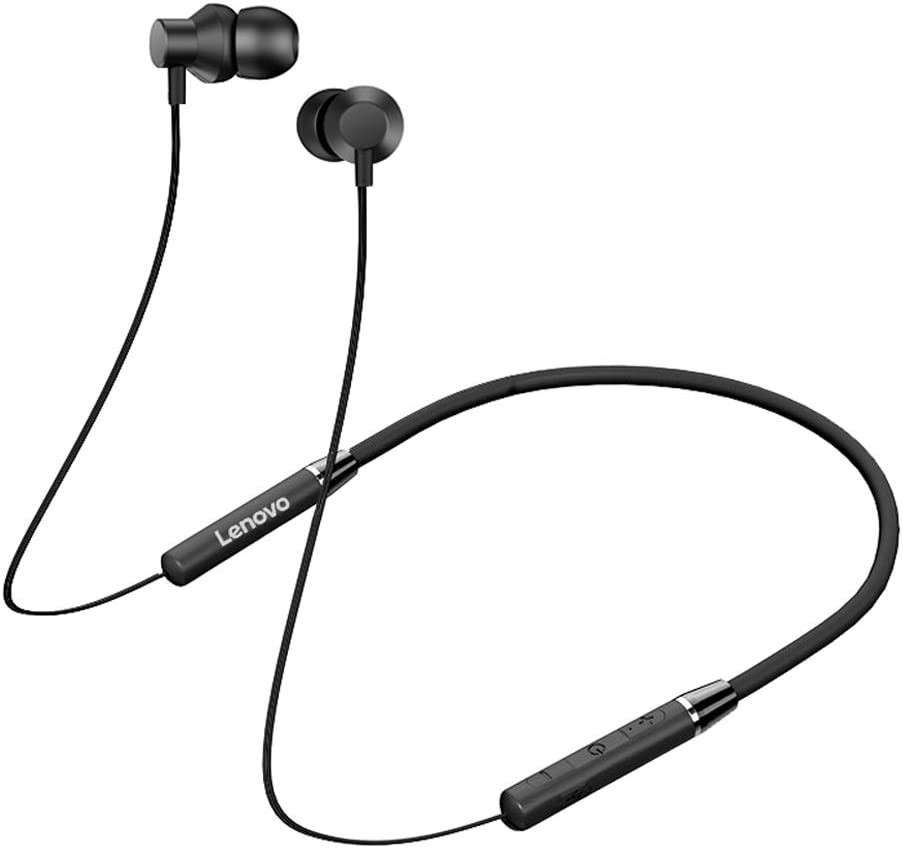 Lenovo Wireless Neckband Earphone He05 (Black)