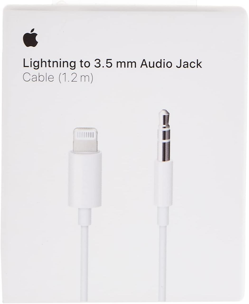 Lightning to 3.5mm Aux Audio Cable (1.2m) - White