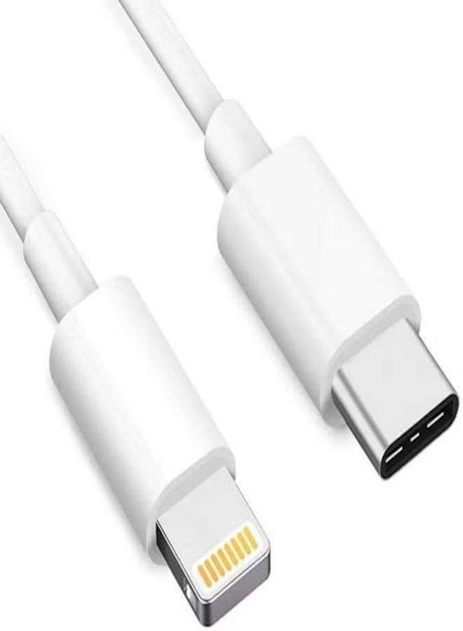 USB Type C To Lightning Data Charging Cable White