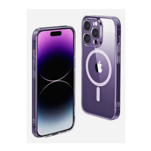 iPhone 14 Pro Magsafe Case 6.1 Inch Slim Thin Magnetic Case, Yellowing Resistant Anti Drop Shock Absorption Anti Scratch and Hard Back Crystal Case Cell Phone Cover Clear