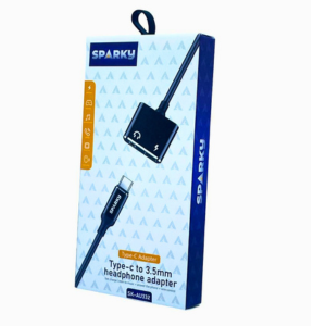 Sparky USB C to 3.5mm Headphone Jack Audio Charger Adapter DAC Type C Aux Earphone Splitter Compatible with iPad Pro 2021 M1, iPad mini 6, Galaxy S21+, Ultra S10 Lite Note10 A90 Tab S6, Huawei P30