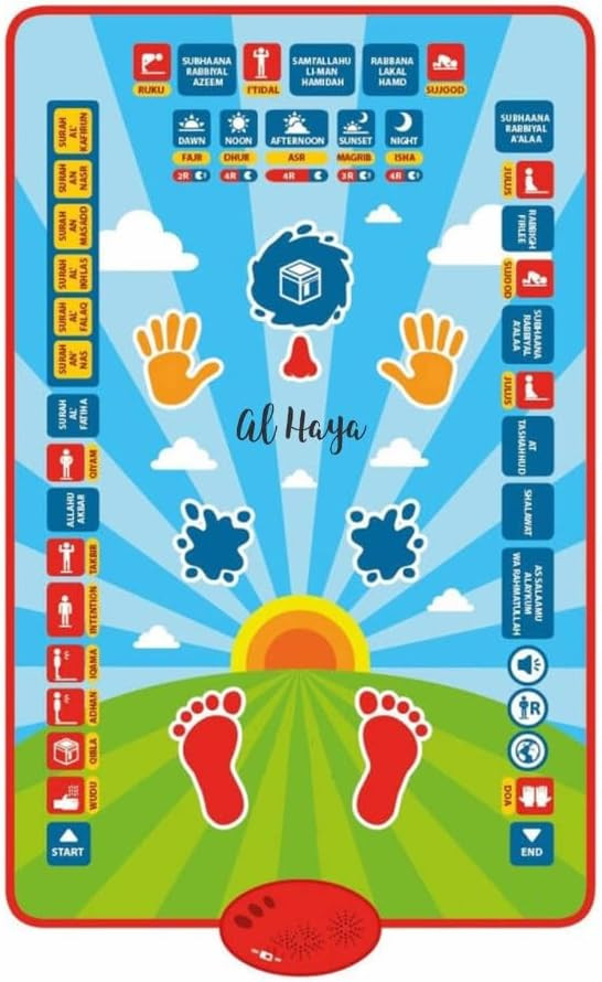 Arabic Music Blanket Children's Arvin Early Education Smart Toys 7 Languages Electronic Prayer Mat Children Educational Prayer Mat