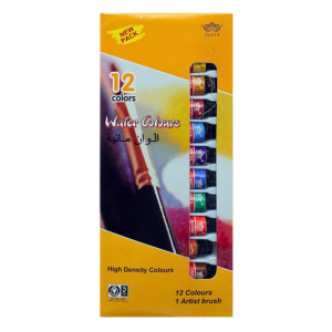 Opeth X3018 Water Colors 12 Tubes X 6 Ml With Artist Brush - Multi Color