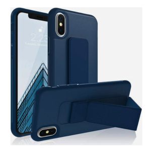 Best Quality iPhone X, XS, XR and XS MAX Case [Aura by Roar] Adjustable Magnetic Kickstand Full Protective Anti-Scratch Case, Matte Finished Soft Cover, Compatible with Apple iPhone iPhone XS Max Blue