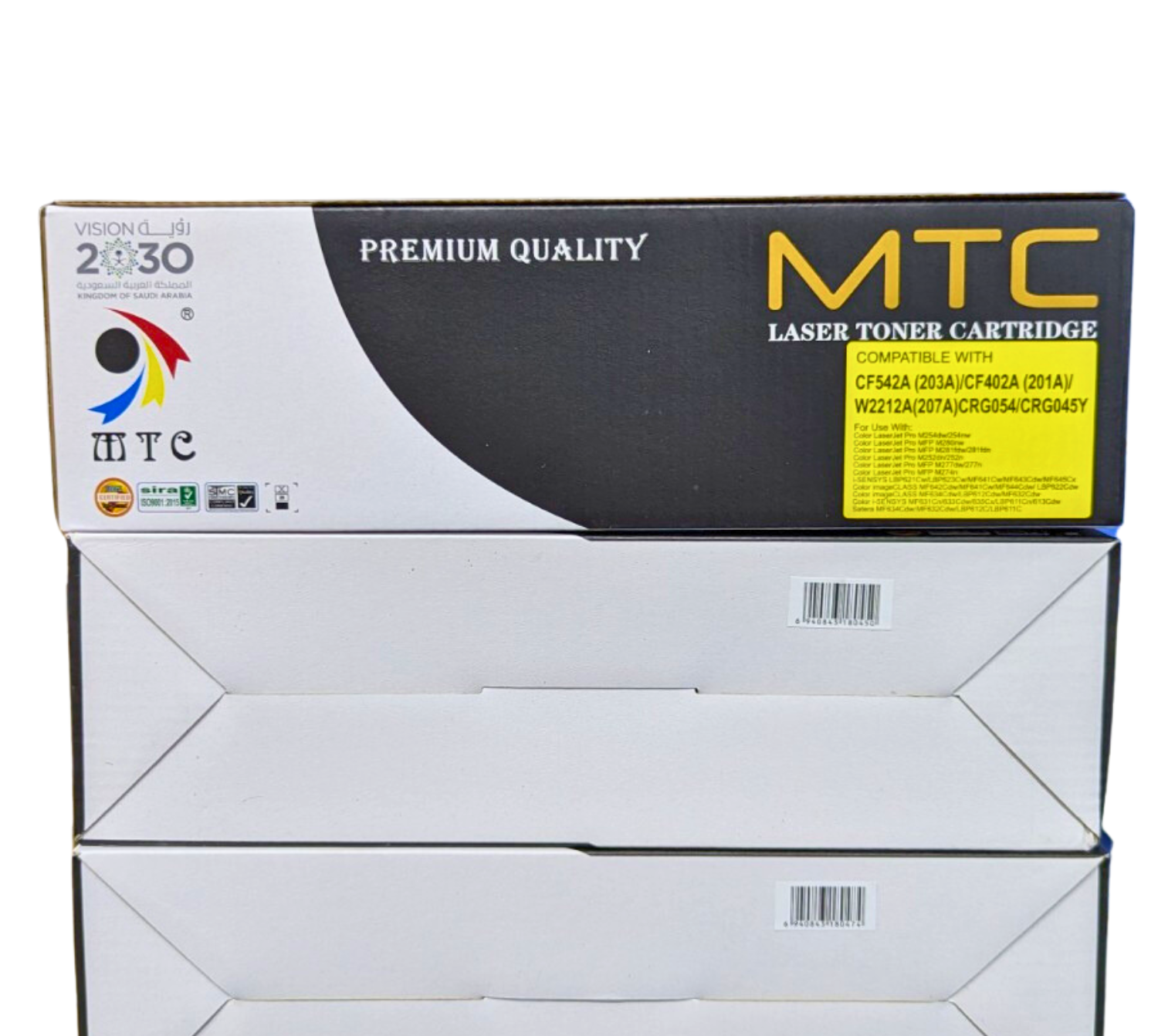 MTC LASER TONER CARTRIDGE COMPATIBLE WITH CF542A (203A)/CF402A (201A)/ W2212A(207A)CRG054/CRG045Y