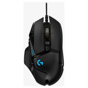 Logitech G502 HERO Wired USB Gaming Mouse, 200 to 16,000 dpi HERO Sensor, Hyper-fast Scroll Wheel, Customizable RBG Lighting, 11 Prog Buttons, Adjustable Weight System, Black | 910-005471