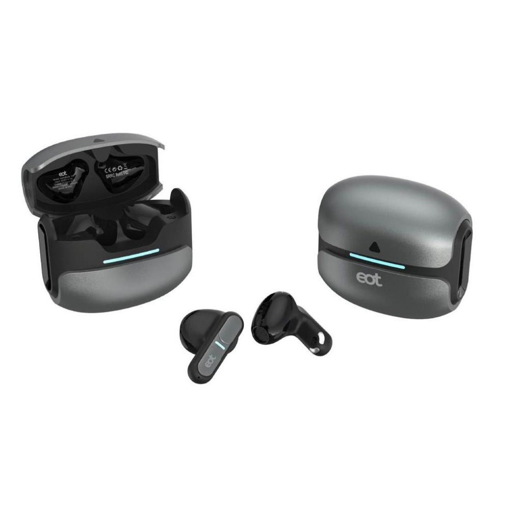 Astrobuds 100 "eot" Wireless Bluetooth Headphones ENC Noise Cancelling Bluetooth Earphones 5.3 Chip Powerful Performance Fast Transmission Long Battery True Stereo Earbuds (Grey)