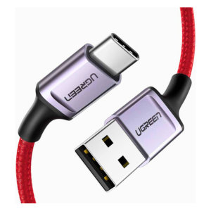 UGREEN USB C Cable Type C to USB A Fast Charging Cable Nylon Braided Charger Compatible for iPad Pro 2018 iPad mini 6 Galaxy S10 S10+ S9 S8 Note 9 LG V30 G6 Hero 7 6 Switch (0.5M)