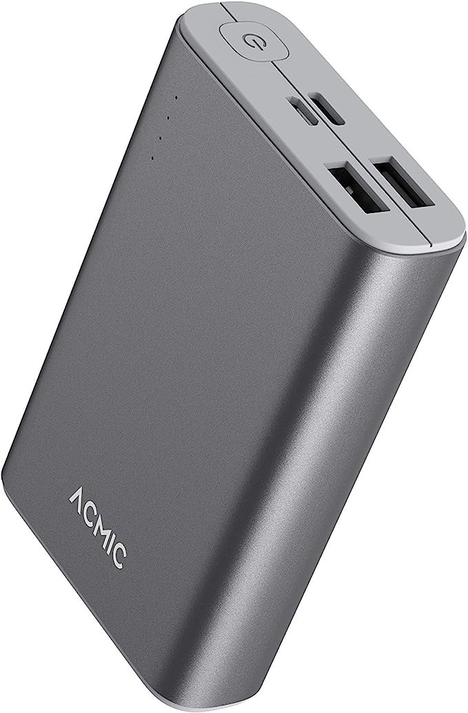 ACMIC Portable power bank 18w pd fast charge 10000mAh, slim Quick charging usb c power bank pd3.0 power delivery for Iphone, Samsun and more