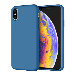 Best Quality JETech Silicone Case for iPhone X, iPhone XS, 5.8-Inch, Silky-Soft Touch Full-Body Protective Case, Shockproof Cover with Microfiber Lining (Blue Cobalt)