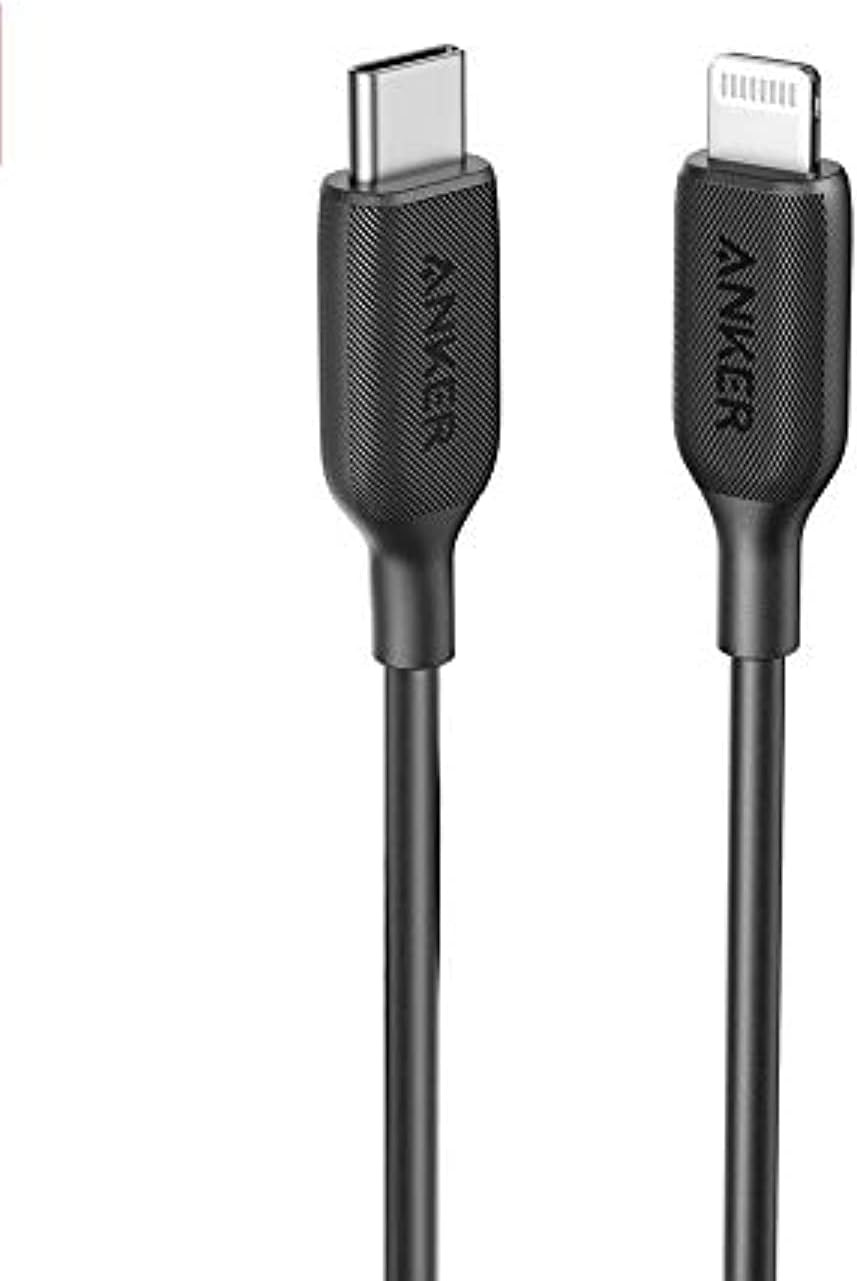 Anker Usb C To Lightning Cable (3 Ft), Powerline Iii Mfi Certified Fast Charging Lightning Cable For Iphone 11 Pro 11 Pro Max X XS Xr Max 8 Airpods Pro, Supports Power Delivery (Black)