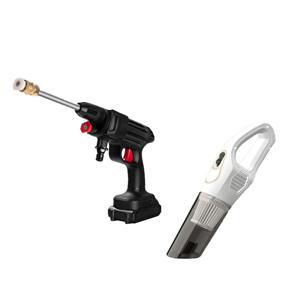 Bastak Car Care Package Smart Water Pump and Cordless Car Vacuum