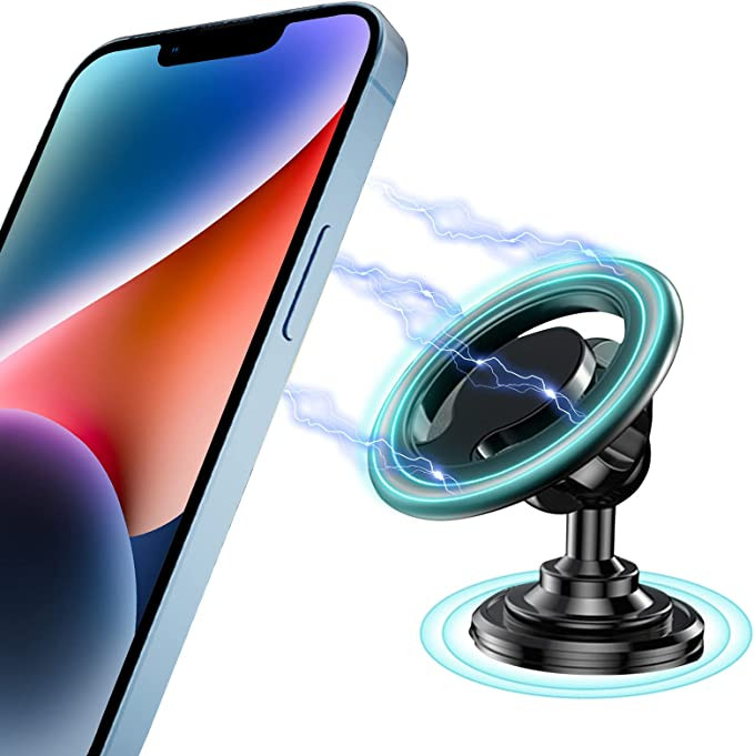 UCHUANG Magnetic Car Phone Holder, Compatible with Magsafe Car Mount for Dashboard Installation, Air Vent Car Holder for iPhone 14/14 Plus/14 Pro/14 Pro Max/13/12 Series, All Mobile Phone Universal