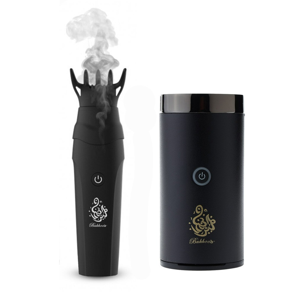 Smart electronic incense burner with speaker and hair incense burner black color