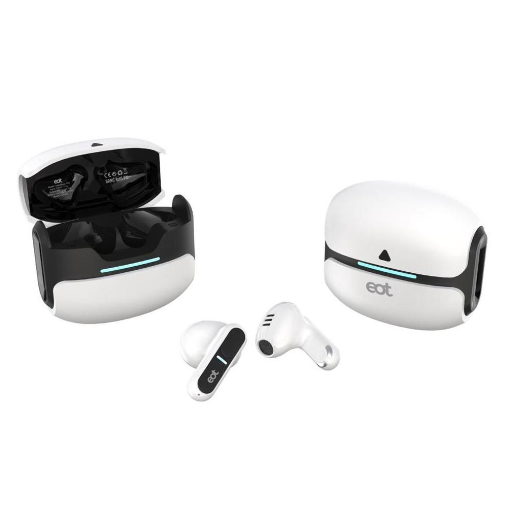 Astrobuds 100 "eot" Wireless Bluetooth Headphones ENC Noise Cancelling Bluetooth Earphones 5.3 Chip Powerful Performance Fast Transmission Long Battery True Stereo Earbuds (White)