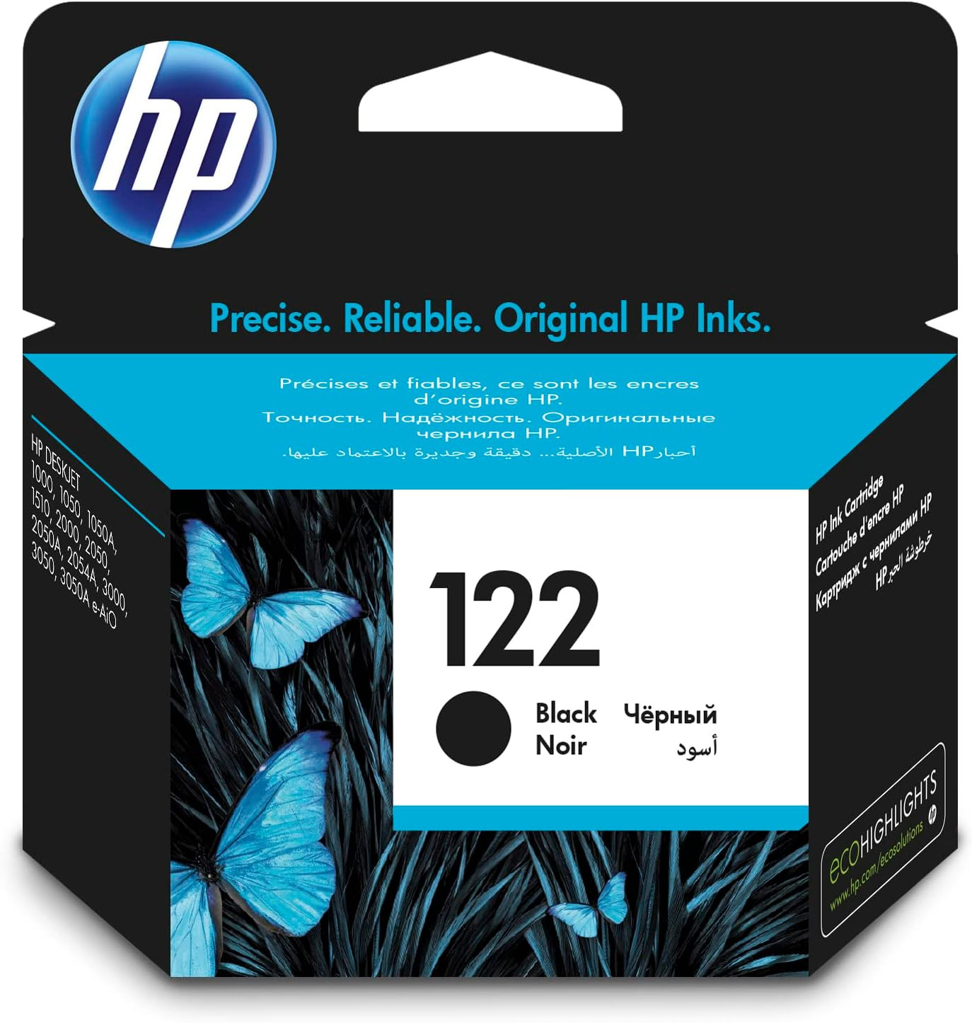 Hp 122 black original ink cartridge - ch561hk