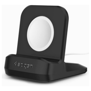 Spigen S350 Stand Designed for Apple Watch Charger Stand Apple Watch Ultra, Series 8/SE2/7/6/SE/5/4/3/2/1 (49mm,45mm,44mm,42mm,41mm,40mm,38mm) Durable TPU with Non-Slip Stable Base - Black