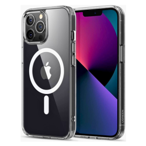 UGREEN iPhone 13 Pro Max Magsafe Case 6.7 Inch Slim Thin Magnetic Case Yellowing-Resistant Shock Absorption Anti-Scratch and Anti-Drop Hard Back Crystal Case Compatible with iPhone 13 Pro Max Case