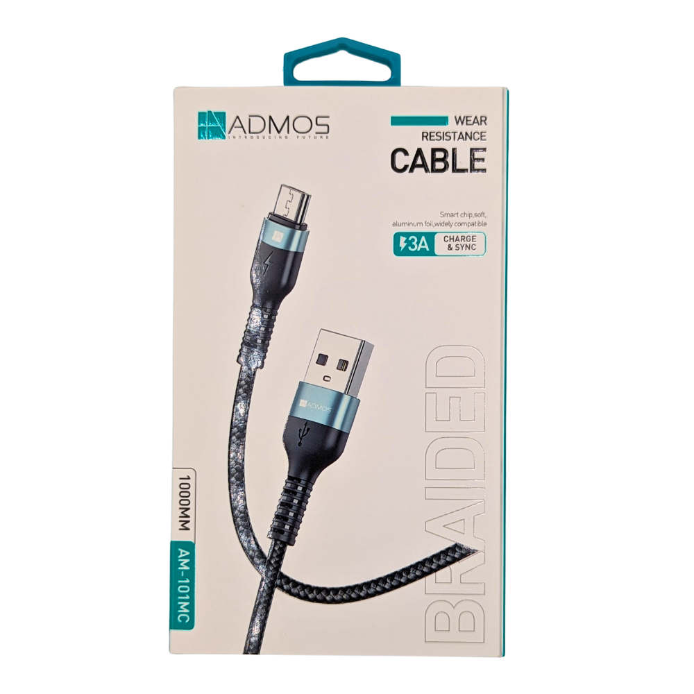 ADMOS Wear Resistance Cable 3A Charge&Sync