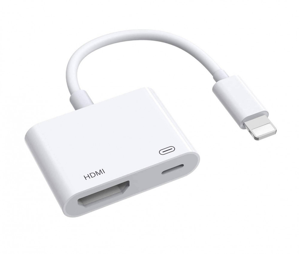 Bastec BC1007 Lightning HDMI cable to display iPhone screen and charging port