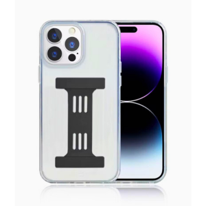 Hand Strap Phone Case Cover For Apple iPhone 14 Pro Max Clear/Black