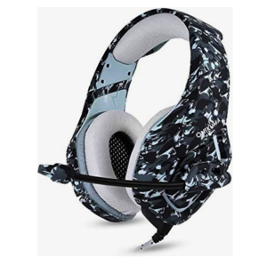 ONIKUMA K1B Camouflage Gaming Headset with Omnidirectional Mic for PS4 XBOX One (Black)