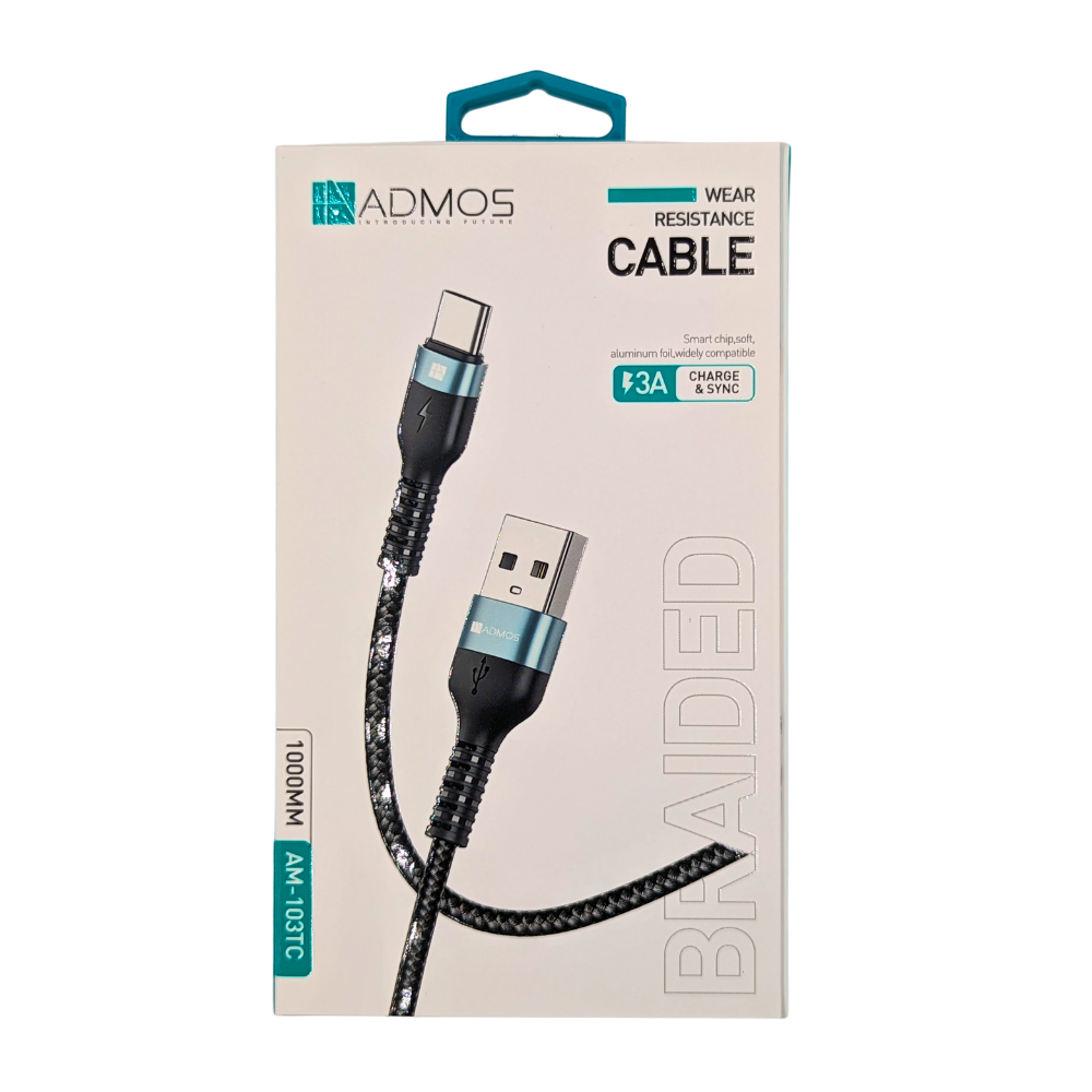 ADMOS Wear Resistance cable 3A Charge