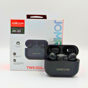 JOMROOM-TWS Wireless Earphones 5 hours of listening time ,up to 25 hours of total listening time with the case Smart , Black