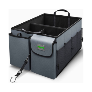 Drive Auto Products Car Trunk Storage Organizer - Collapsible Multi-Compartment - Adjustable Securing